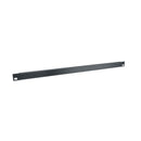 Flanged Blank Rack Panel, Black Brushed and Anodized Aluminum
