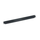 Flanged Blank Rack Panel, Black Brushed and Anodized Aluminum