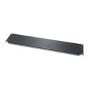 Flanged Blank Rack Panel, Black Brushed and Anodized Aluminum