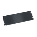 Flanged Blank Rack Panel, Black Brushed and Anodized Aluminum