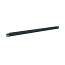 Flanged Blank Rack Panel, Flat Black Powder Coat Finish -Steel