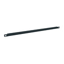 Flanged Blank Rack Panel, Flat Black Powder Coat Finish -Steel