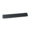 Flanged Blank Rack Panel, Flat Black Powder Coat Finish -Steel