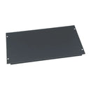 Flanged Blank Rack Panel, Flat Black Powder Coat Finish -Steel
