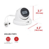 IPEL-E80F-IR3 8MP IP Indoor/ Outdoor Mid-Size Eyeball Dome