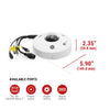IPEL-F12F-IRW2 12MP IP 360 Spherical Dome 1.85mm Fisheye Lens