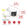 IPEL-PB80F-ADW1 2X 4MP (8MP TOTAL) IP 180° PANORAMIC FULL SIZE BULLET.