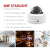 IPFX-D40V-IR3 - 4MP IP Indoor/Outdoor Mid-Size Vandal Dome. Varifocal 2.7-13.5mm Motorized Lens