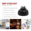 IPFX-D80V-IR3 8MP Indoor/ Outdoor Vandal Dome Camera, Varifocal Lens