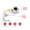 IPMX-W40F-IRW3 4MP Mini Wedge Vandal-Proof Dome, Indoor/ Outdoor