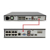 NVR-MX08POE-1U16MP1-2TB 8Ch Desk-Mount NVR
