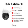 Orb Outdoor 2-5MP Outdoor Pan Tilt Dual Band Wi-Fi Security Camera