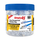 Simply45®  Pass-Through RJ45 Modular Plugs