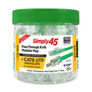 Simply45®  Pass-Through RJ45 Modular Plugs