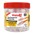 Simply45®  Pass-Through RJ45 Modular Plugs