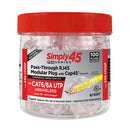 ProSeries Pass-Through RJ45 Modular Plugs with Cap45®