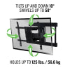 VLFS820 -Super Slim Full-Motion TV Mount for Most 40"-90" TVs