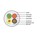 18/4  Shielded Stranded Gray-1000ft