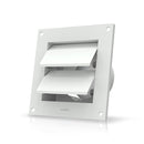 Wall Mount Duct Shutter, White Steel