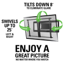 Large Slim Full Motion Mount for 40" to 80" TV's