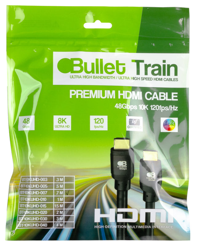 Bullet Train by AV Pro Edge HDMI Cables