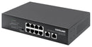 IPS-08G02-120W -8-Port Gigabit Ethernet PoE+ Switch with 2 RJ45 Gigabit Uplink Ports