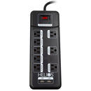8-OUTLET POWER STRIP WITH 2 USB